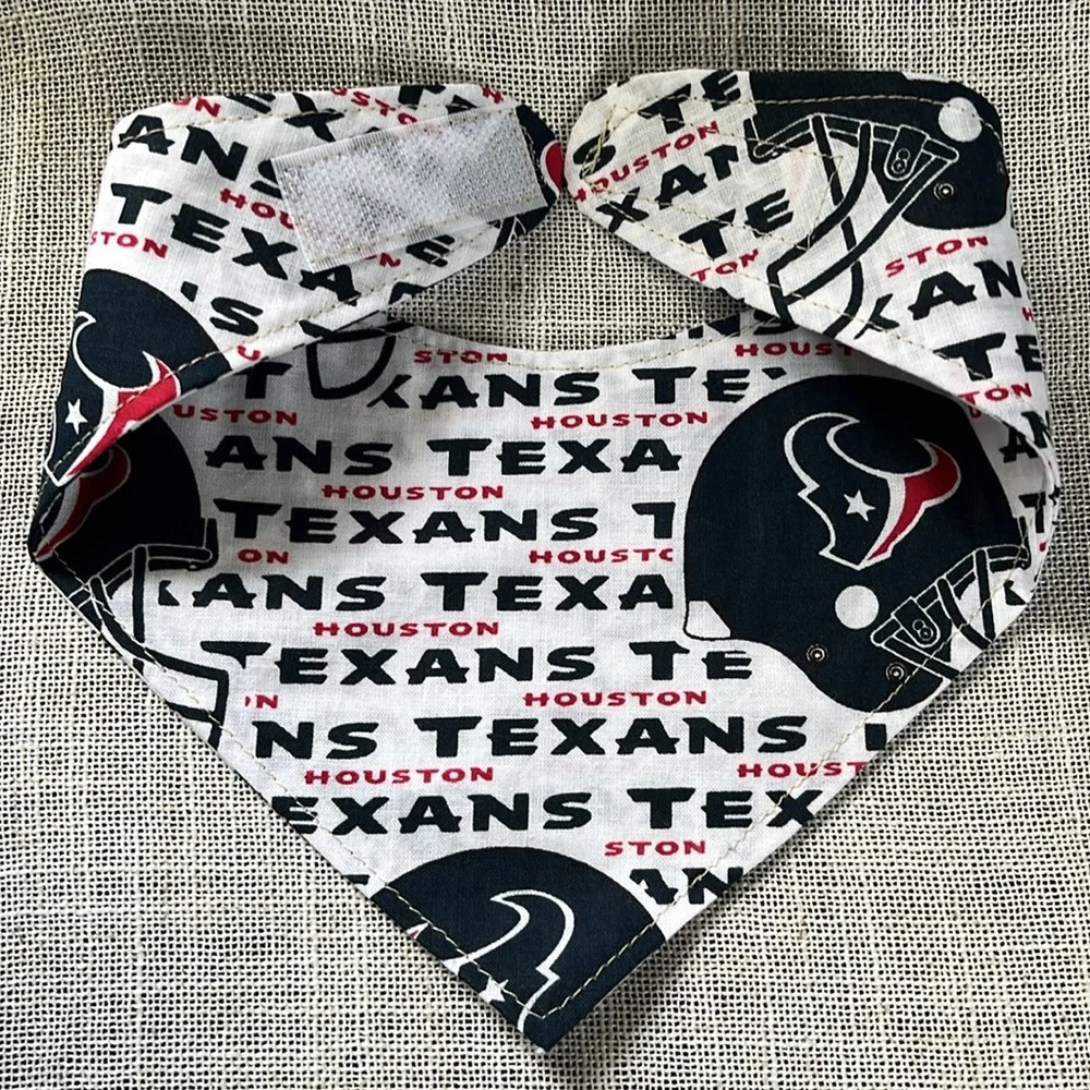 Houston Texans Dog Bandana-Size S - Picture 4 of 6